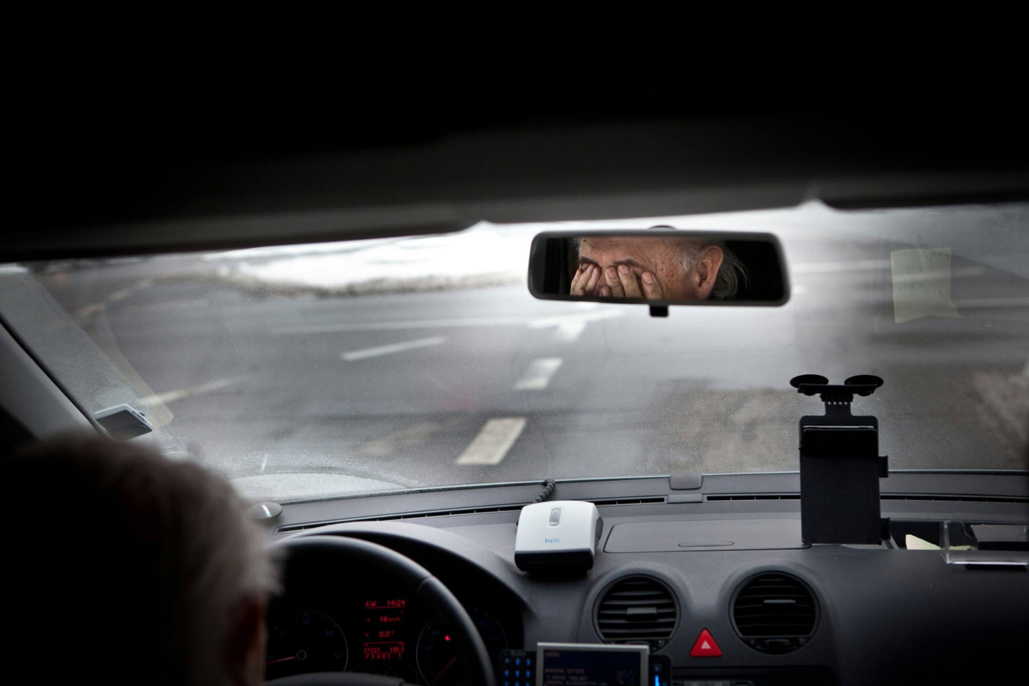 V-IVMS brochure cover with an AI dashcam and driver monitoring view